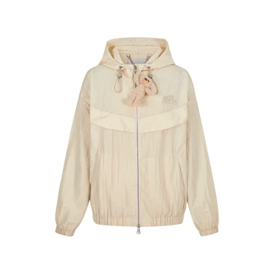 13DE MARZO Bear Thin Trainer Coat Almond