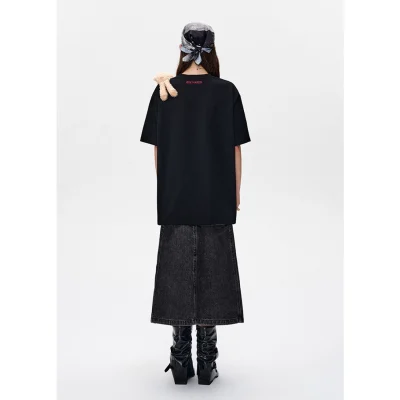 13DE MARZO Bear Instant Photo T-shirt Black - Image 4