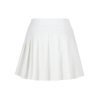 13DE MARZO Sunburnt Bear Cooling Pleated Skirt White - Image 5
