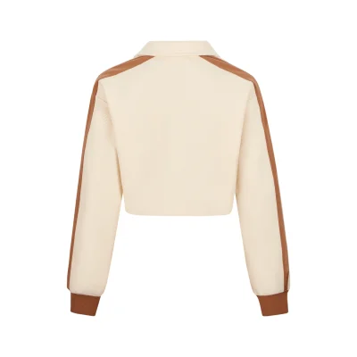 13DE MARZO Basic American Sweatshirt Beige - Image 5