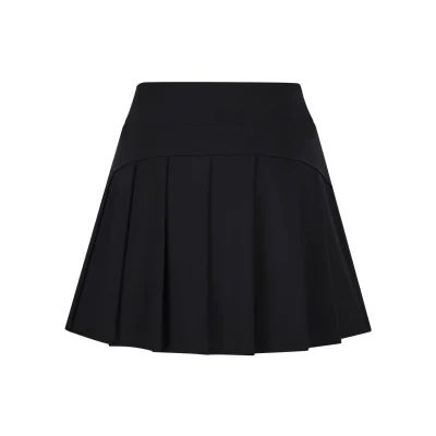 13DE MARZO Sunburnt Bear Cooling Pleated Skirt Black - Image 5