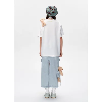 13DE MARZO Bear Instant Photo T-shirt White - Image 4