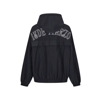 13DE MARZO Bear Thin Trainer Coat Black - Image 5