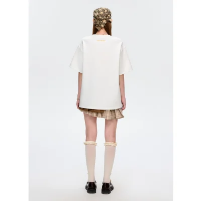 13DE MARZO Bee Bear T-Shirt White - Image 4