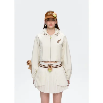 13DE MARZO Marzo Tennis Thin Jacket White