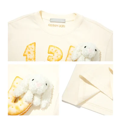 13DE MARZO Biscuits Logo T-shirt White - Image 7