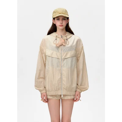 13DE MARZO Bear Thin Trainer Coat Almond