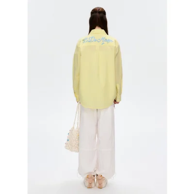13DE MARZO Island Style Bear Shirt Yellow - Image 4
