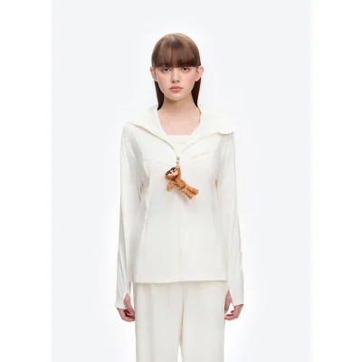 13DE MARZO Sun Protection Jacket White