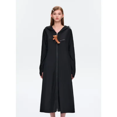 13DE MARZO Sun Protection Long Jacket Black