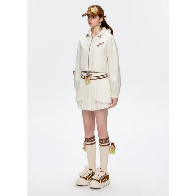 13DE MARZO Marzo Tennis Thin Jacket White - Image 3
