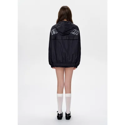 13DE MARZO Bear Thin Trainer Coat Black - Image 4