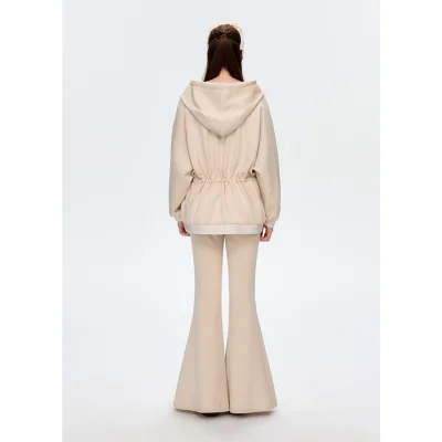 13DE MARZO Logo Band Track Jacket Beige - Image 4