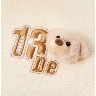 13DE MARZO Basic American Sweatshirt Beige - Image 6