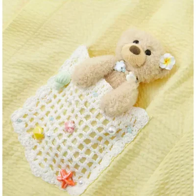 13DE MARZO Island Style Bear Shirt Yellow - Image 6