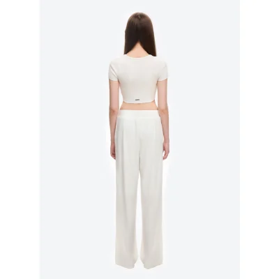 13DE MARZO Sunburnt Bear Sun Protection Pants White - Image 4