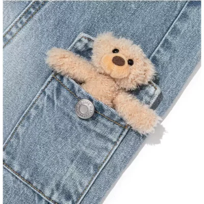 13DE MARZO Denim Cargo Pants Blue - Image 7