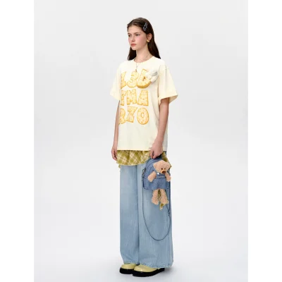 13DE MARZO Biscuits Logo T-shirt White - Image 3