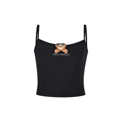 13DE MARZO Sunburnt Bear Cooling Tank Black