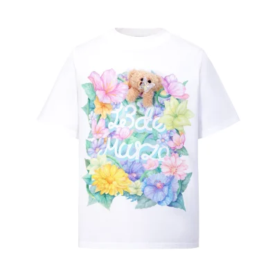 13DE MARZO Butterfly Bush T-shirt White