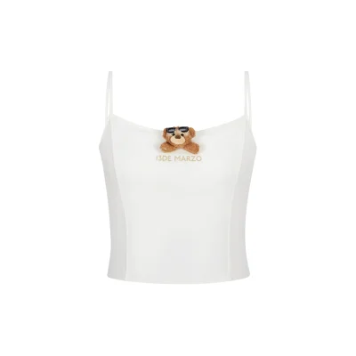 13DE MARZO Sunburnt Bear Cooling Tank White