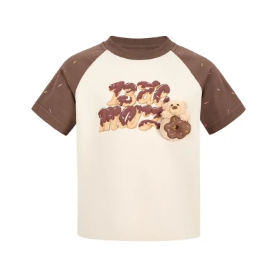 13DE MARZO BabyBear Donut T-shirt Brown