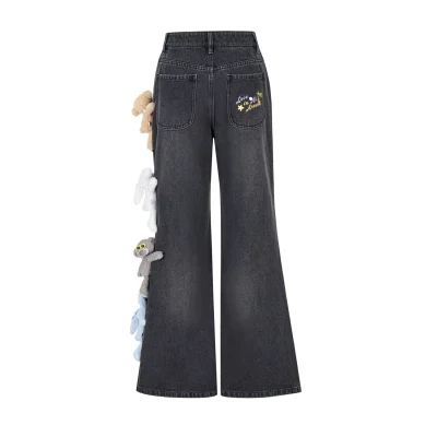 13DE MARZO Holiday Plushies Jeans Black - Image 6