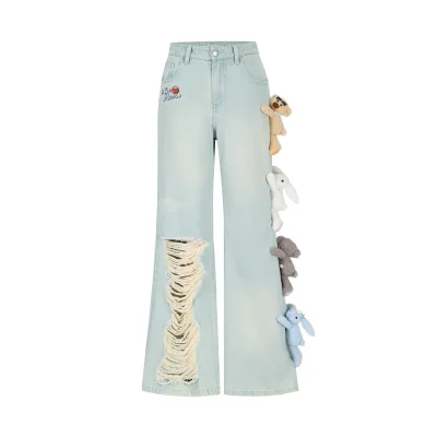 13DE MARZO Holiday Plushies Jeans Blue