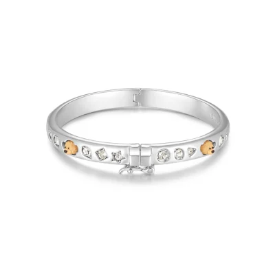 13DE MARZO Color Gems Bear Bracelet Silver