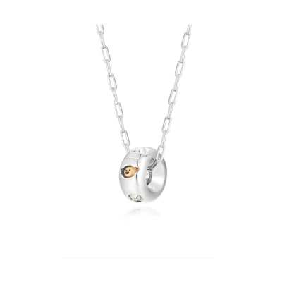 13DE MARZO Color Gems Bear Necklace Silver - Image 3