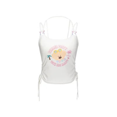 13DE MARZO Island Style Metallic Tank White