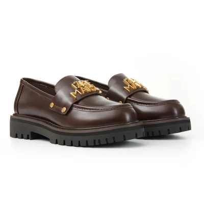 13DE MARZO Bear logo Loafers Khaki - Image 6