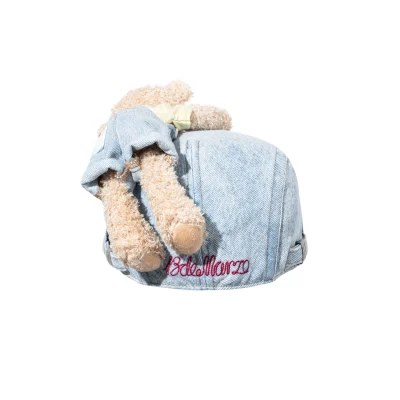 13DE MARZO Plaid Distressed Cap Blue - Image 7