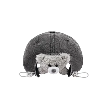 13DE MARZO Washed Distressed Baseball Cap Black - Image 6