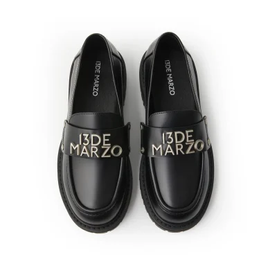 13DE MARZO Bear logo Loafers Black - Image 5