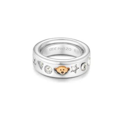 13DE MARZO Color Gems Bear Ring Silver - Image 5