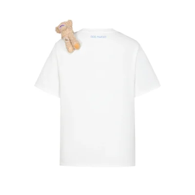 13DE MARZO Bear Stickers T-Shirt White - Image 5