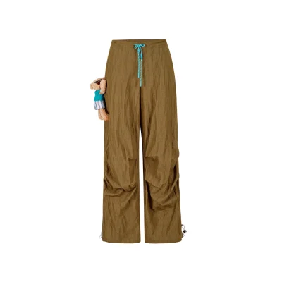 13DE MARZO Wide Cargo Trousers Green