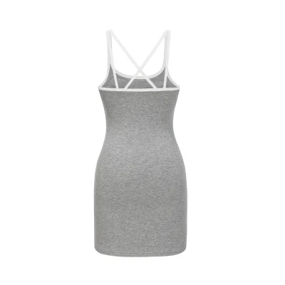 13DE MARZO Strapless Bodycon Dress Grey - Image 5
