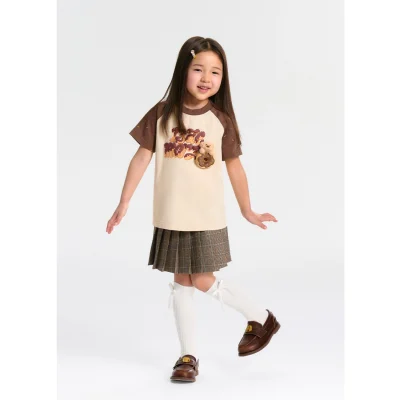 13DE MARZO BabyBear Donut T-shirt Brown - Image 4