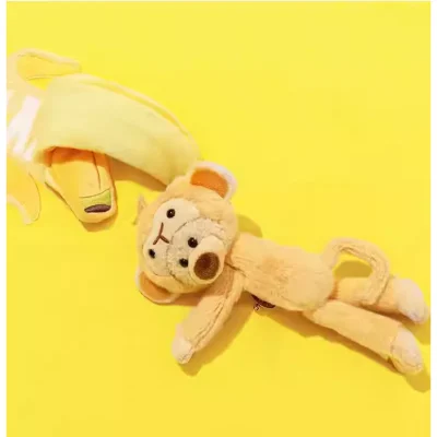 13DE MARZO Monkey Banana Bear T-Shirt Yellow - Image 6
