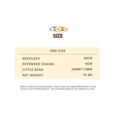 13DE MARZO Pearl Bear Necklace Silver - Image 6