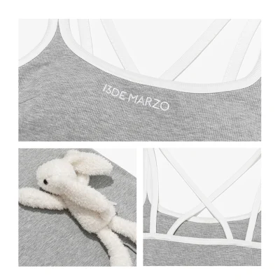 13DE MARZO Strapless Bodycon Dress Grey - Image 7