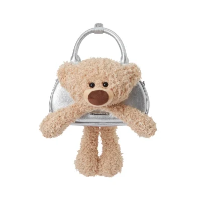 13DE MARZO Time Travel Bear Bowling Bag Silver