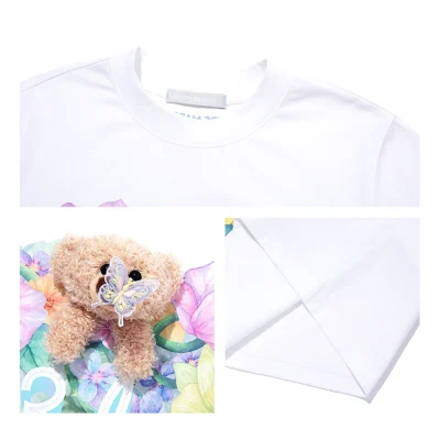 13DE MARZO Butterfly Bush T-shirt White - Image 7