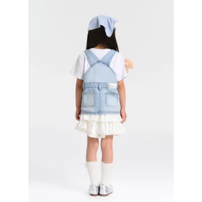 13DE MARZO BabyBear Printing Overall T-shirt Blue - Image 5