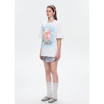 13DE MARZO Island Style Surfing Bear T-Shirt White - Image 3