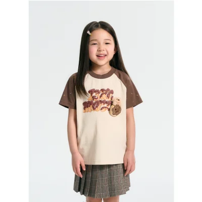 13DE MARZO BabyBear Donut T-shirt Brown