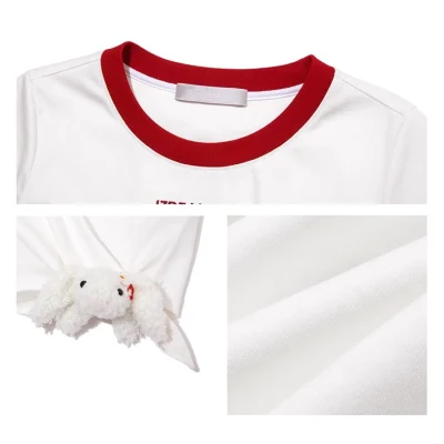 13DE MARZO Knot Cropped Top White - Image 8