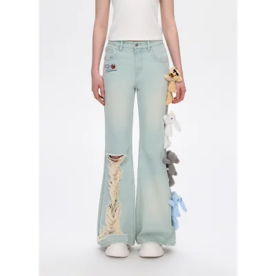 13DE MARZO Holiday Plushies Jeans Blue